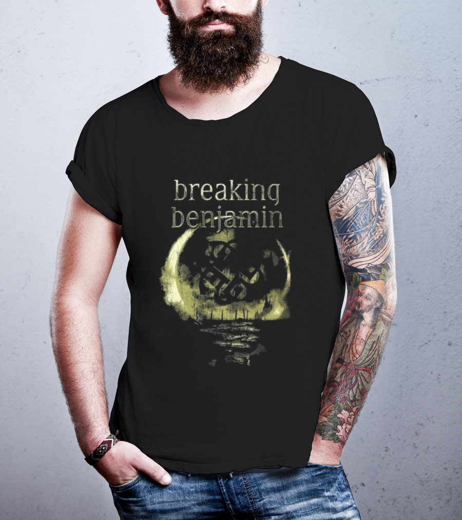 Breaking Benjamin 10 Years Dark Before Dawn Moon T-Shirt