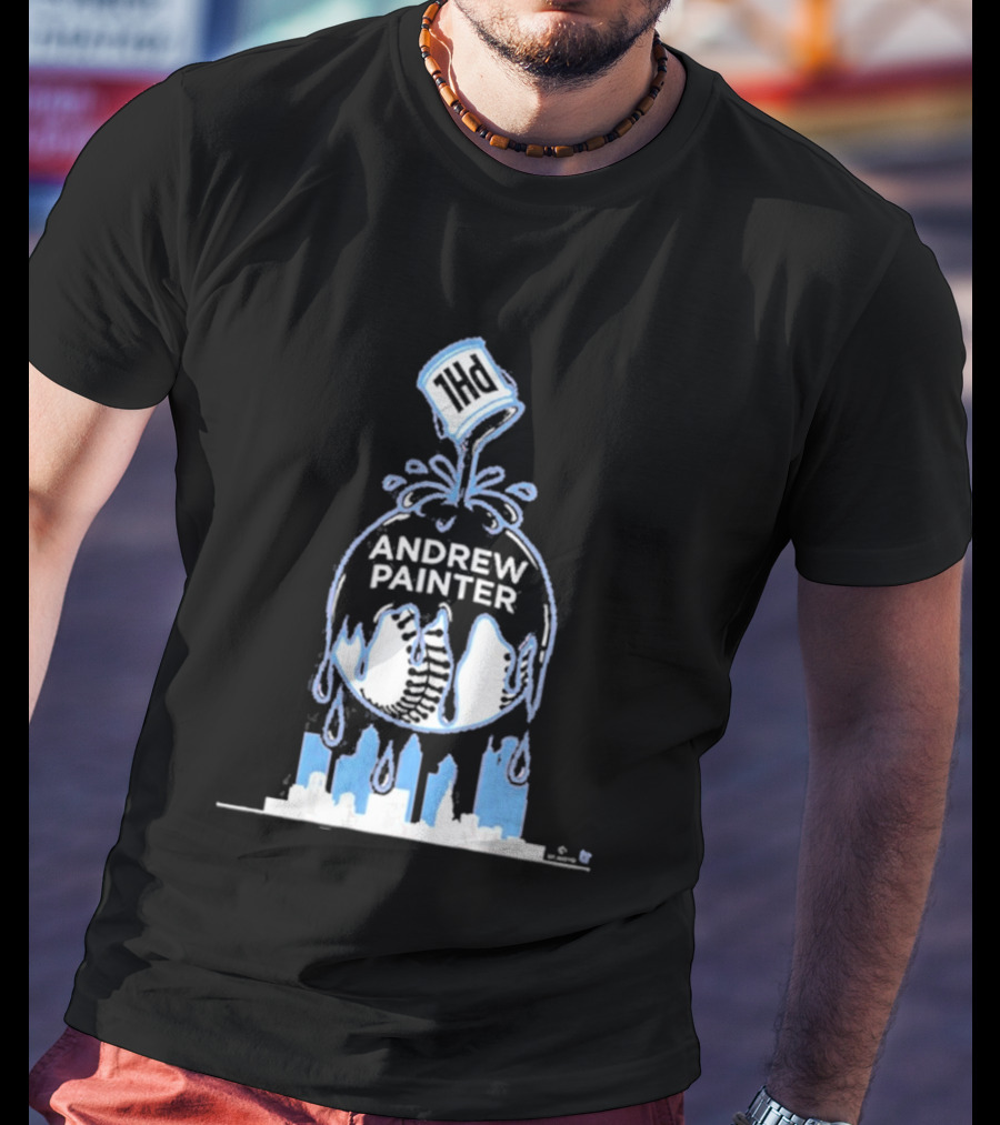 Andrew Painter PHL Paint The Town Phillies Skyline T-Shirt