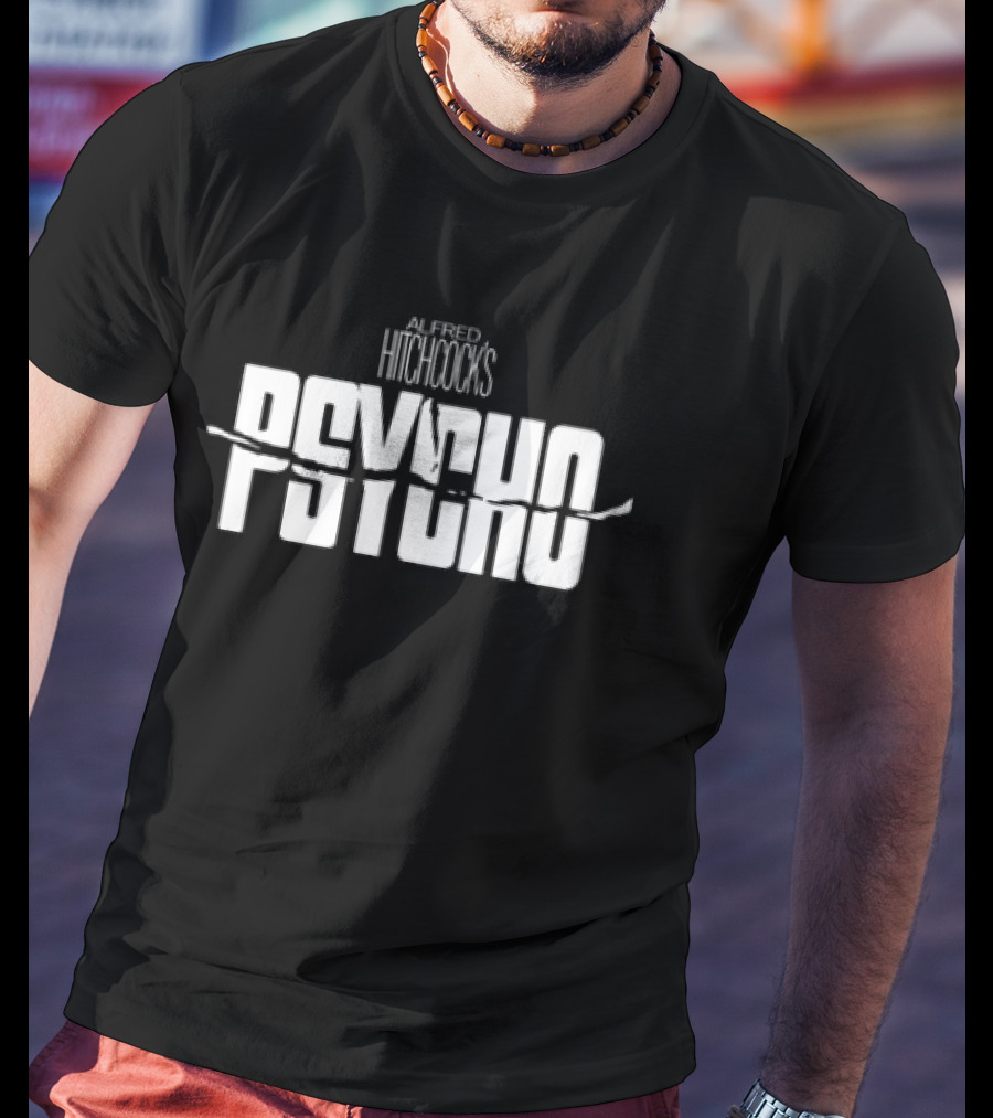 Alfred Hitchcock's Psycho Icy Blackness Classic Cinema Horror T-Shirt