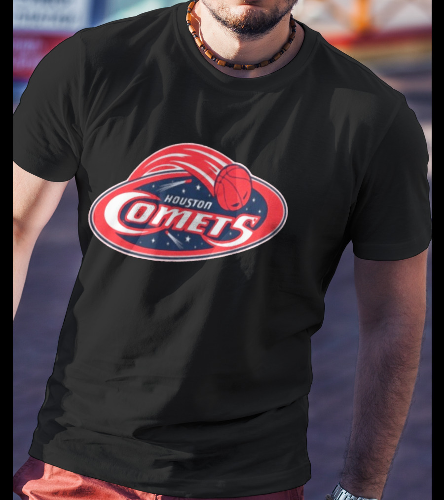 Red Vanvleet Rockin A Houston Comets Basketball Team T-Shirt
