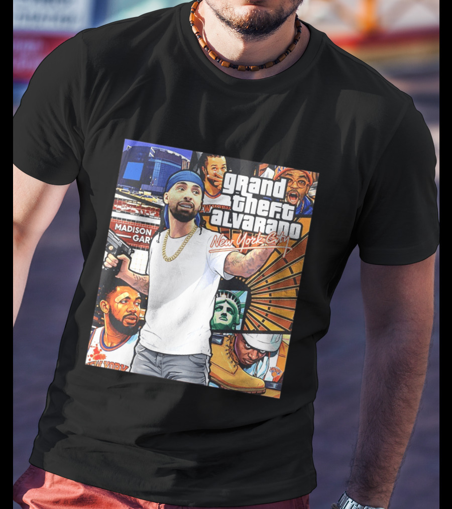 Grand Theft Alvarado New York City Madison Square Garden Knicks Energy T-Shirt