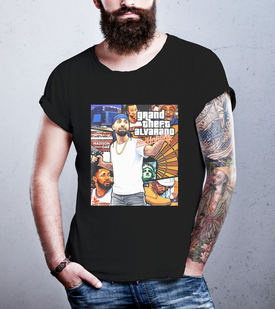 Grand Theft Alvarado New York City Madison Square Garden Knicks Energy T-Shirt