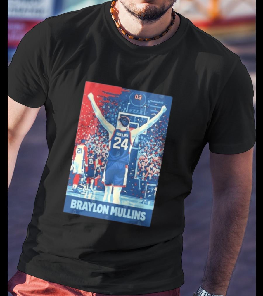 Braylon Mullins 0.3 Uconn Basketball Game Winning Moment T-Shirt