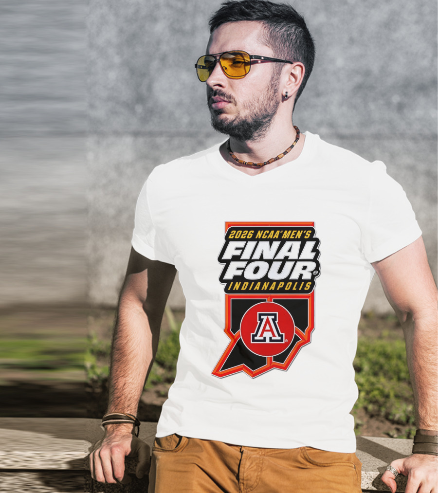 Arizona Wildcats NCAA Men's Final Four 2026 Indianapolis T-Shirt