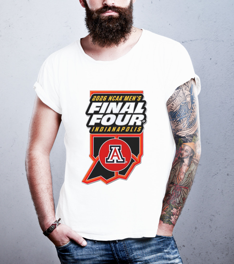 Arizona Wildcats NCAA Men's Final Four 2026 Indianapolis T-Shirt