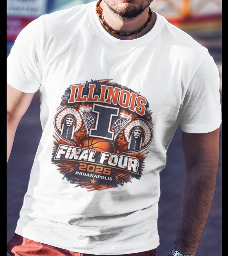 Illinois Final Four 2026 Indianapolis Basketball Event T-Shirt