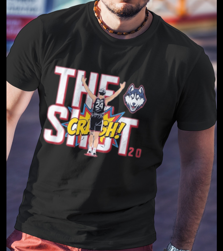 Uconn Huskies Braylon Mullins The Shot Crash 24 Basketball 20 T-Shirt
