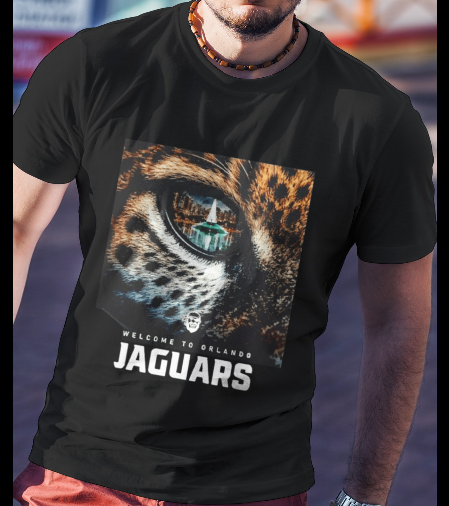 Welcome To Orlando Jaguars Eye Cityscape T-Shirt