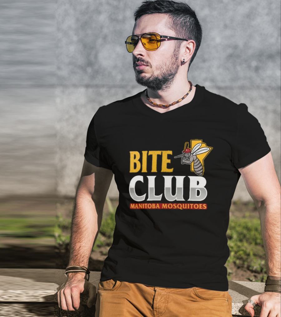 Bite Club Winnipeg Goldeyes Manitoba Mosquitoes 2026 T-Shirt