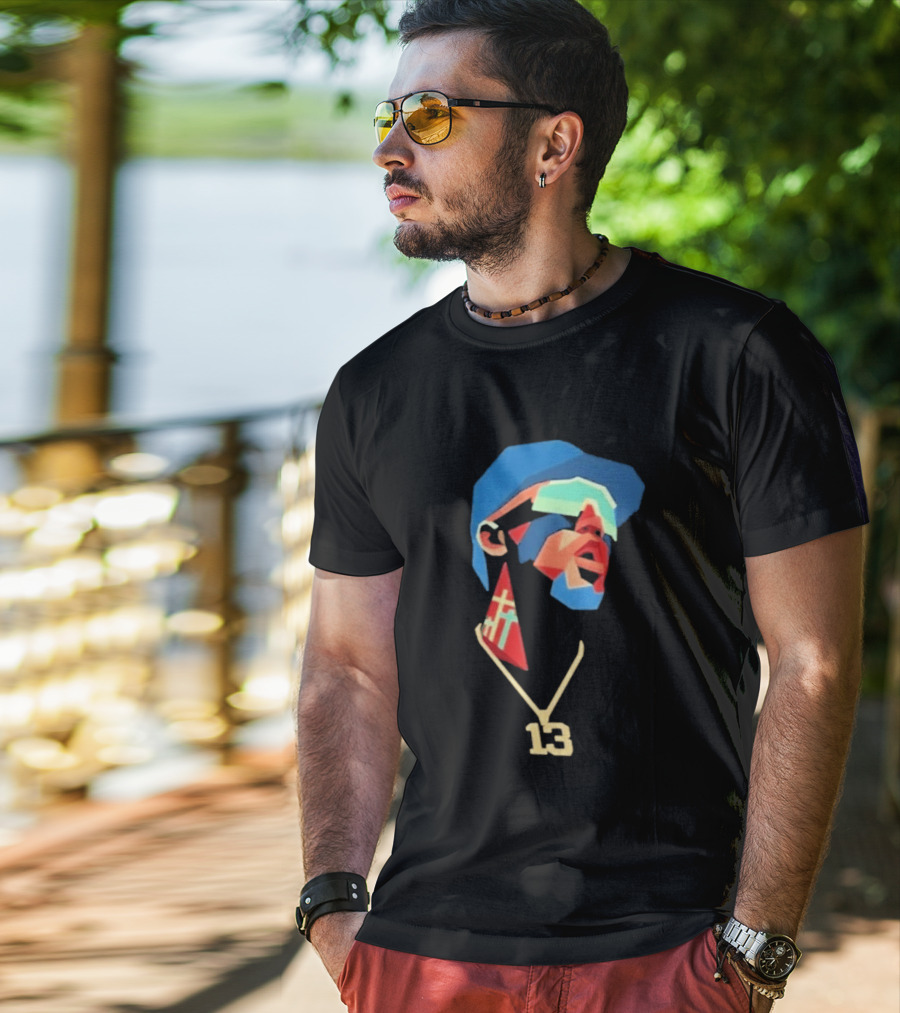 Atlanta Braves Acuna Number 13 Geometric T-Shirt