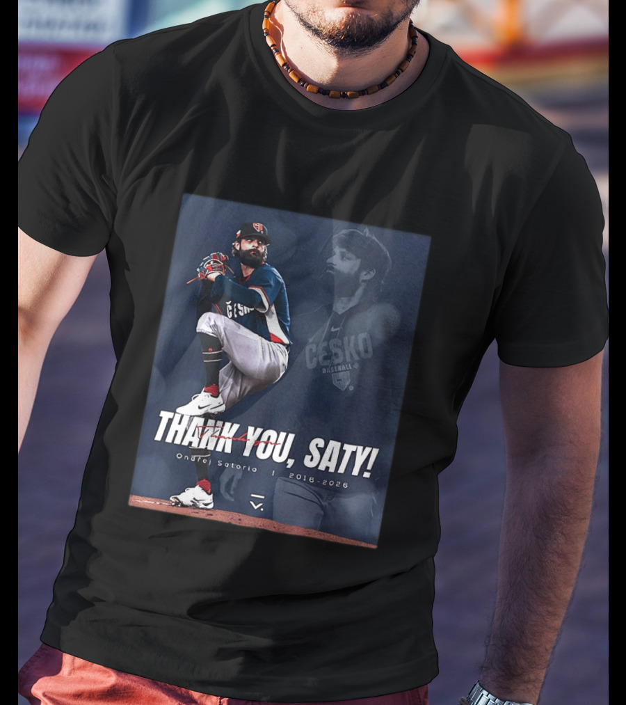 Thank You Saty Ondrej Satoria Cesko Baseball 2016 2026 T-Shirt