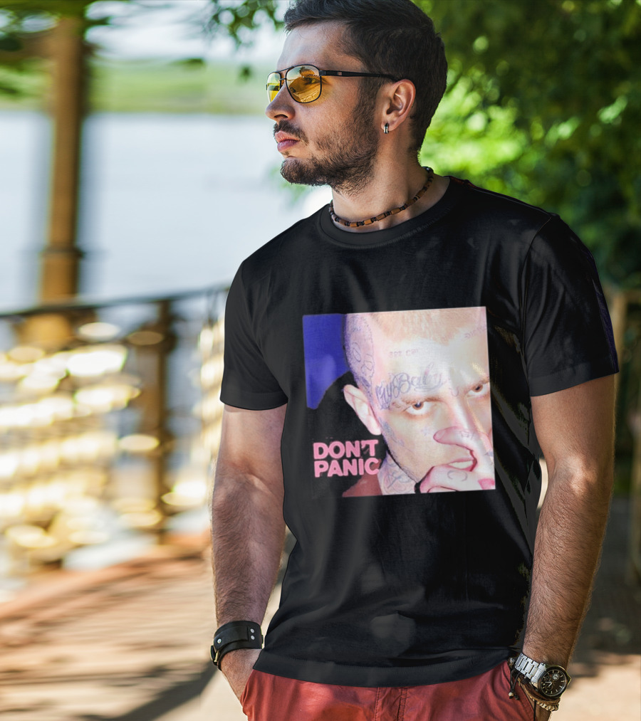 Lil Peep Don't Panic Single Cover Tattoo T-Shirt