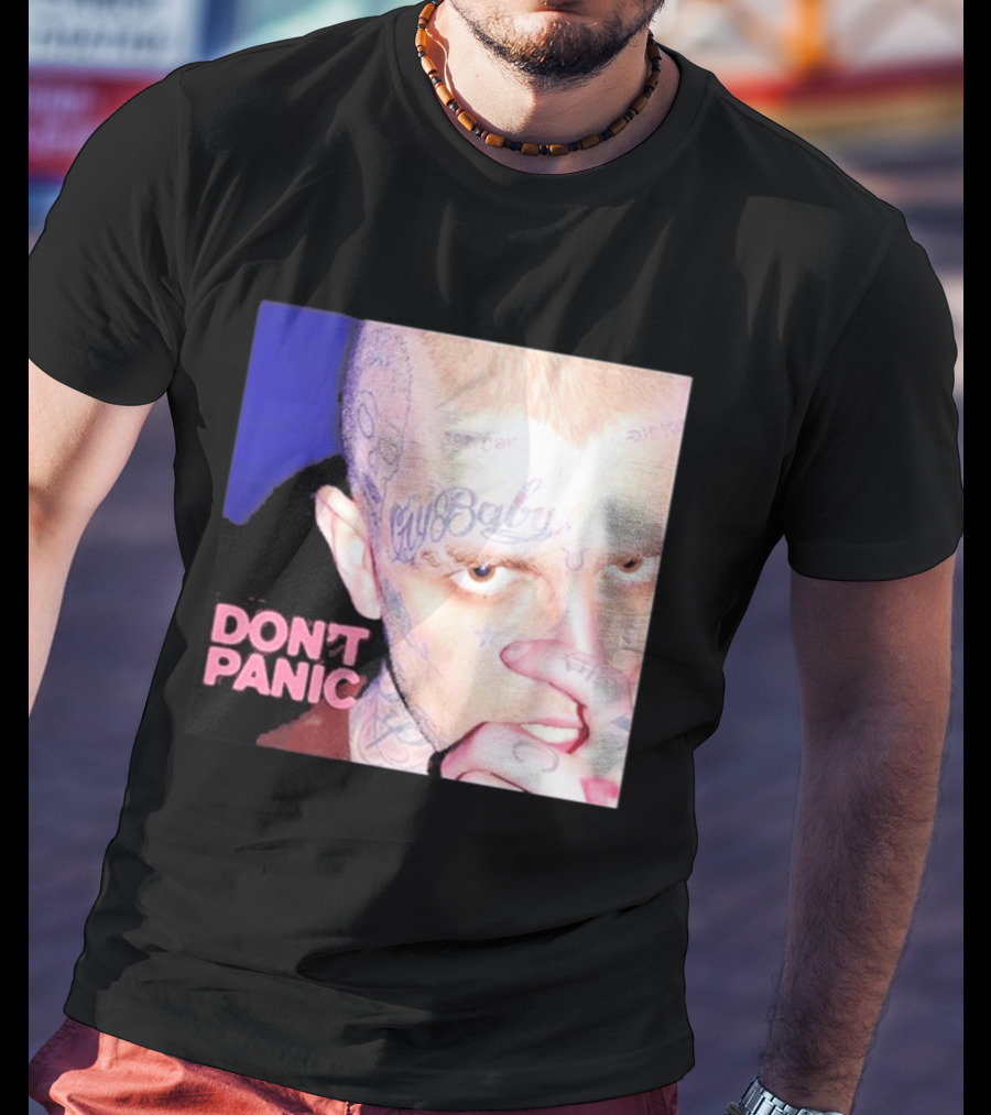 Lil Peep Don't Panic Single Cover Tattoo T-Shirt