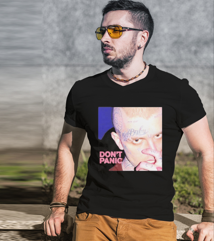 Lil Peep Don't Panic Single Cover Tattoo T-Shirt
