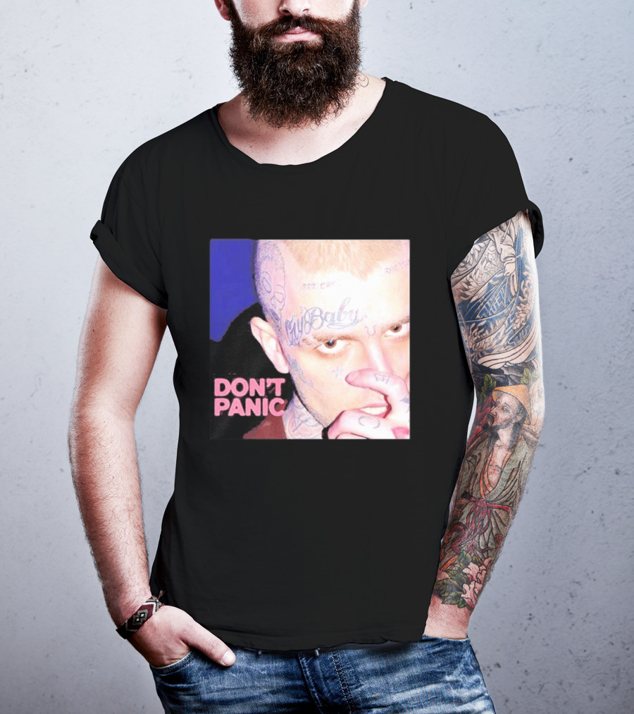 Lil Peep Don't Panic Single Cover Tattoo T-Shirt