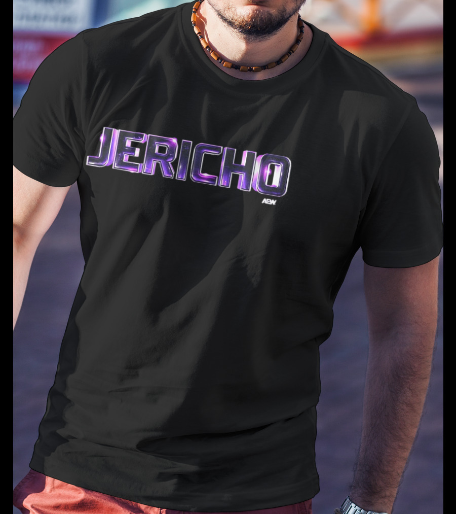 AEW Jericho Purple Neon T-Shirt