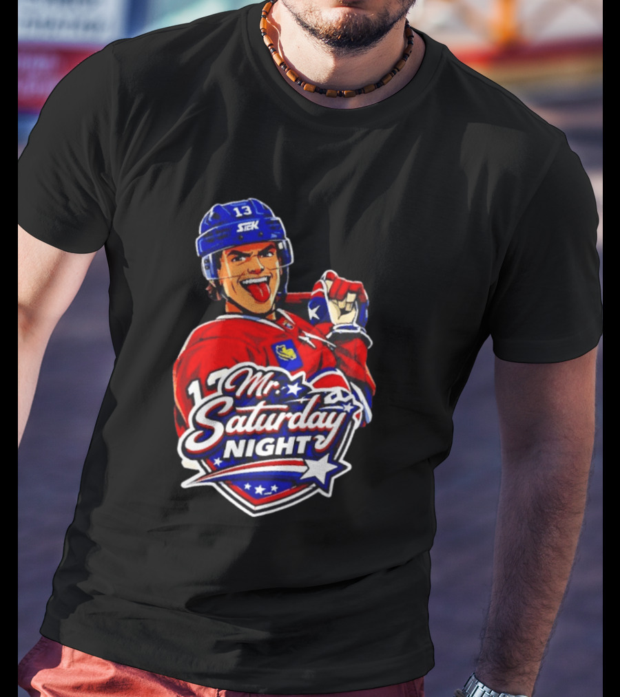 Mr. Saturday Night Cole Caufield Montreal Canadiens Hockey Player Celebration T-Shirt