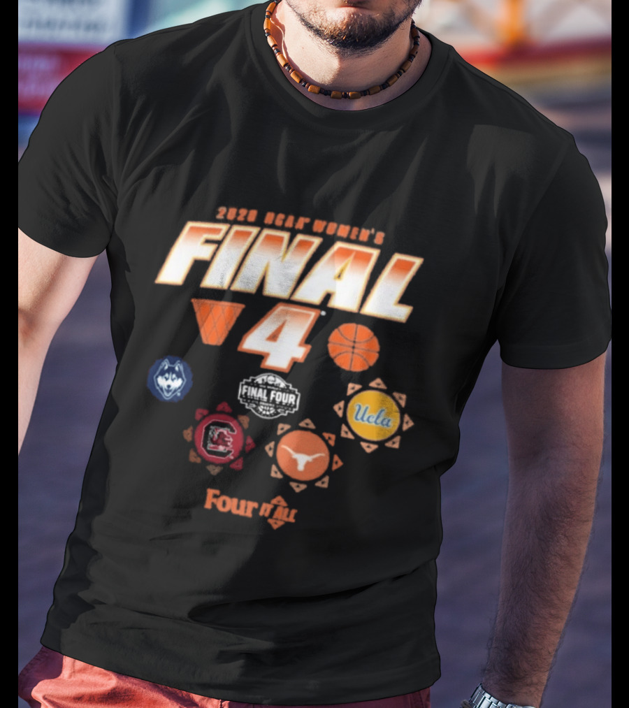 2026 NCAA Women's Final Four UConn UCLA South Carolina Texas T-Shirt