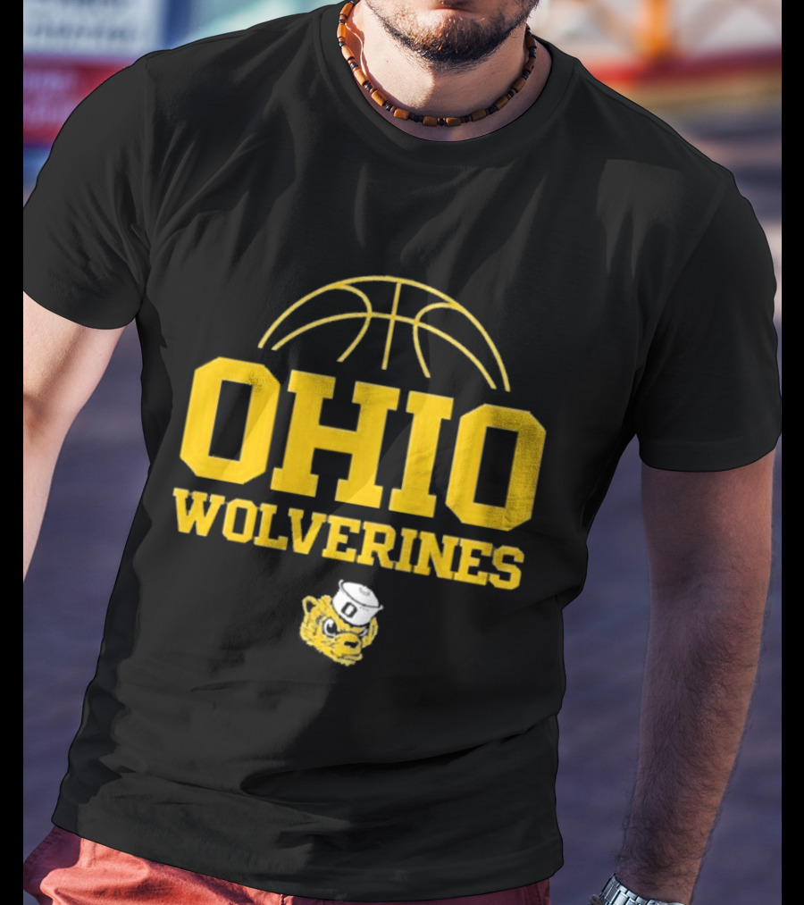 Ohio Wolverines Basketball Yellow T-Shirt