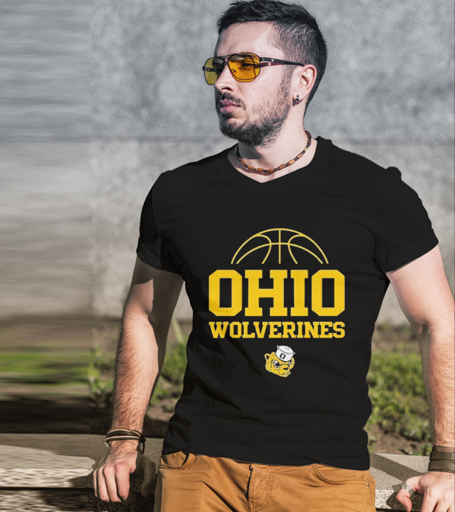Ohio Wolverines Basketball Yellow T-Shirt