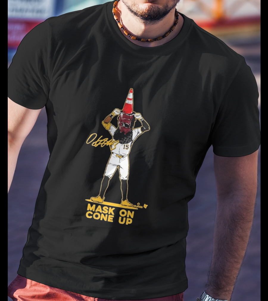Oneil Cruz Mask On Cone Up Baseball 15 T-Shirt
