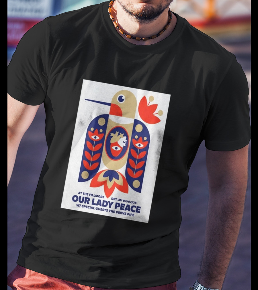 Our Lady Peace At The Fillmore Detroit April 2 2026 With Special Guests The Verve Pipe T-Shirt