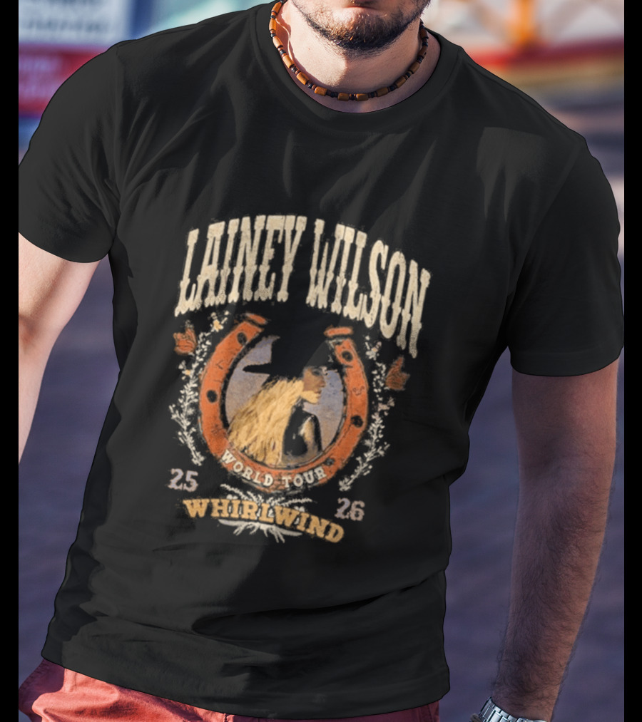 Lainey Wilson World 2023 Whirlwind Horseshoe 2526 T-Shirt
