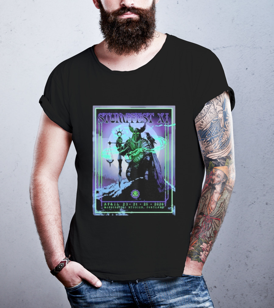 Stumpfest XI Concert Tour April 23 24 25 2026 Mississippi Studios Portland Viking Raven Mythology T-Shirt