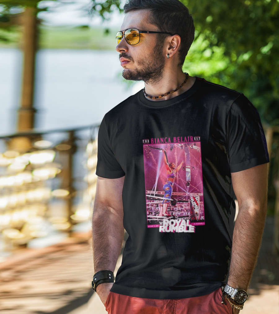 The EST WWE Bianca Belair Royal Rumble January 31 2021 St Petersburg Florida T-Shirt