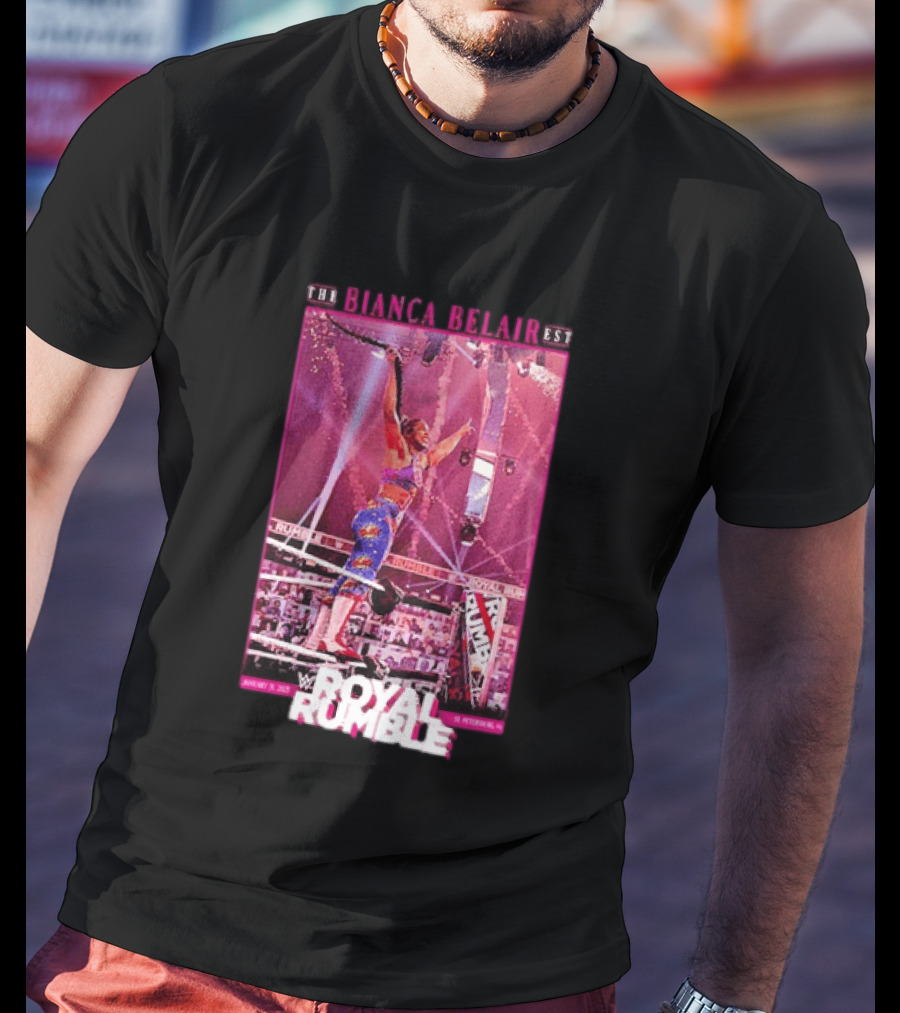 The EST WWE Bianca Belair Royal Rumble January 31 2021 St Petersburg Florida T-Shirt