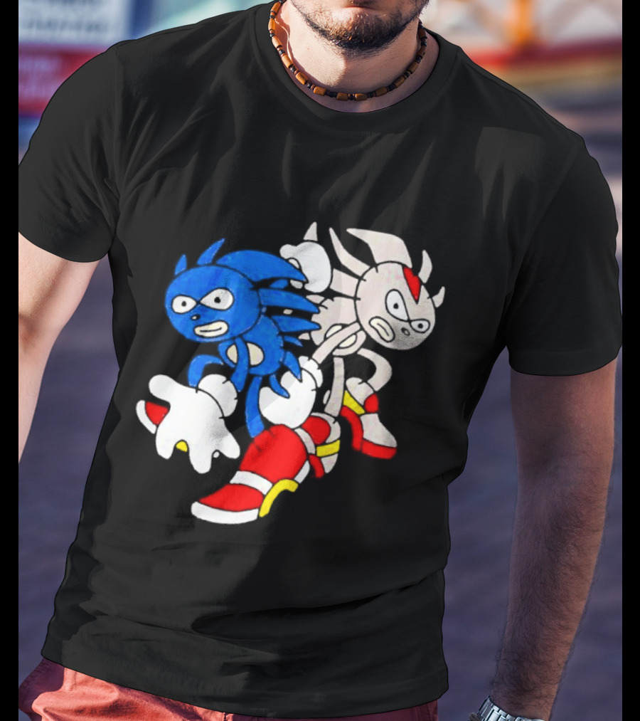 The Hedgehog Sanic And Shedew Adventure Meme Humor T-Shirt
