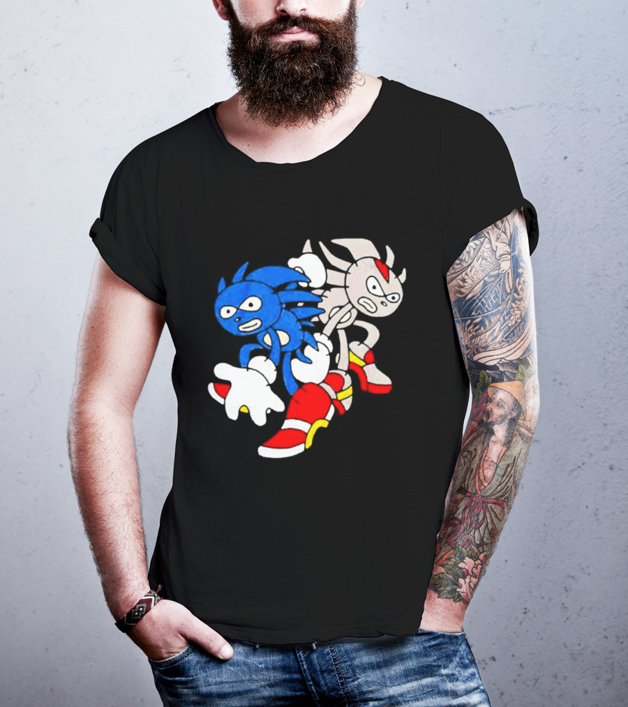 The Hedgehog Sanic And Shedew Adventure Meme Humor T-Shirt