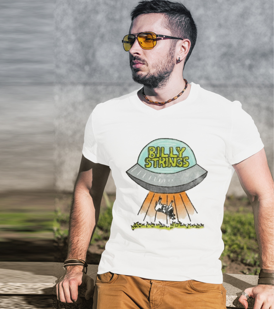 Billy Strings UFO Cow Abduction Tour Dates T-Shirt