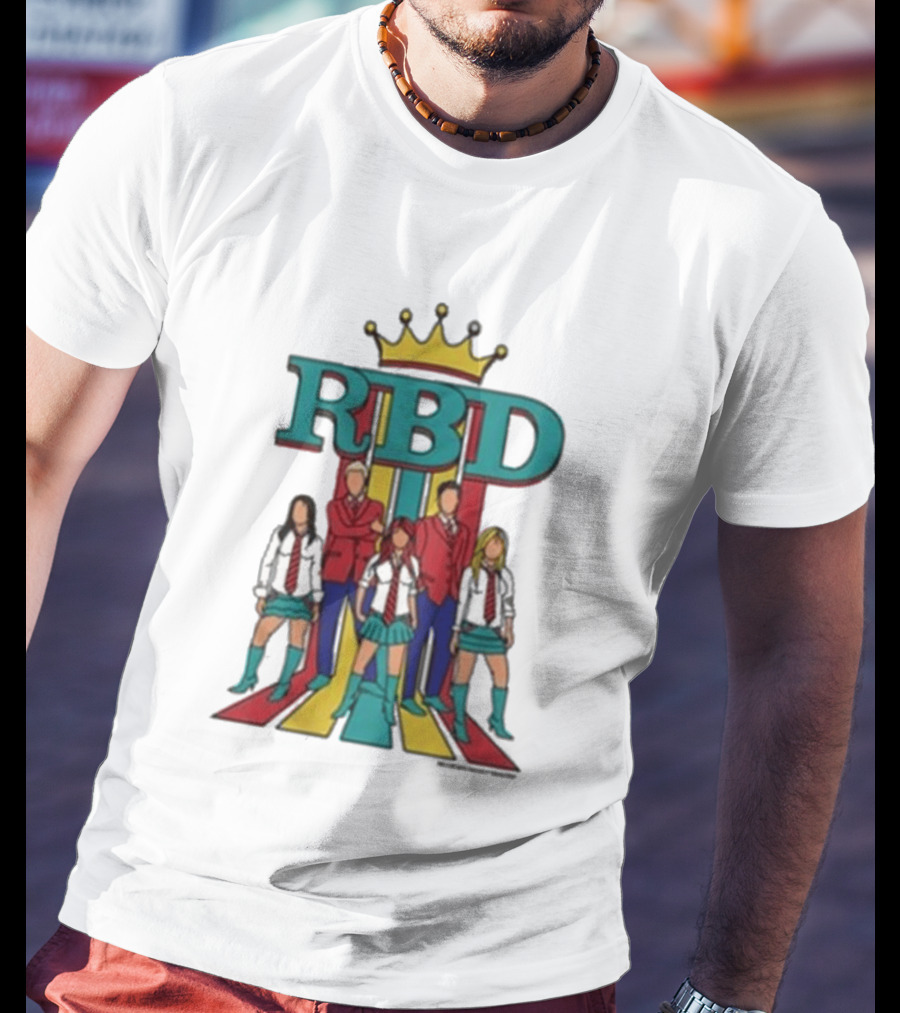 RBD Logo With Crown And Colorful Band Members T-Shirt