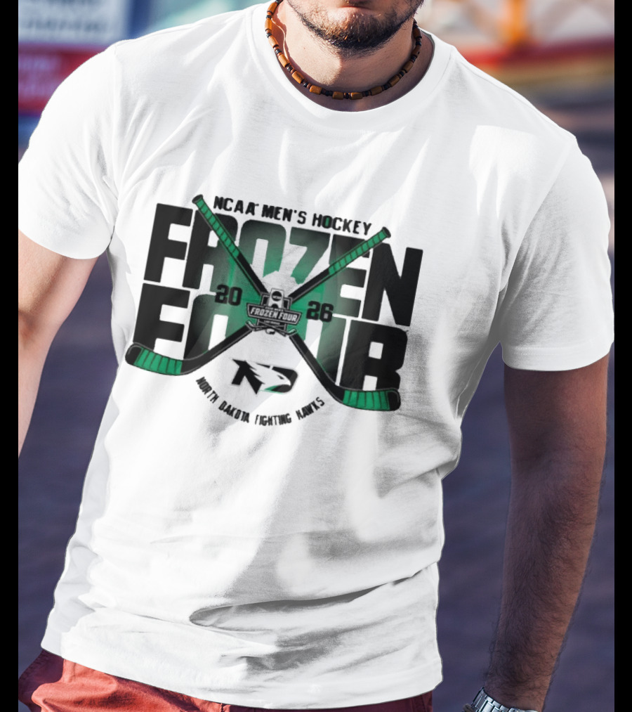University Of North Dakota Men's Hockey 2026 Frozen Four ND Pride Sioux Team Spirit T-Shirt