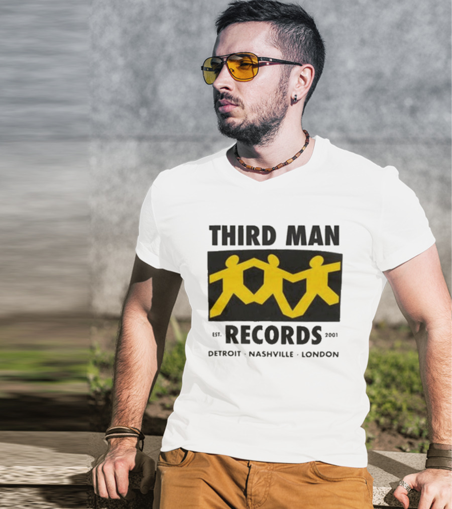 Third Man Records Est 2001 Detroit Nashville London T-Shirt
