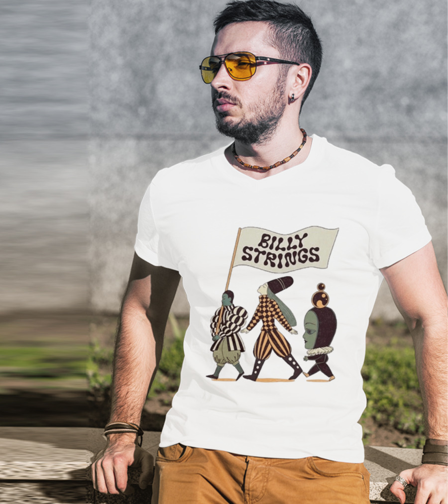 Billy Strings Spring Tour 2026 Parade Marching Characters With Dates T-Shirt