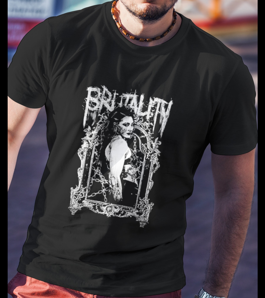 Rhea Ripley Chain Bow Down Brutality T-Shirt