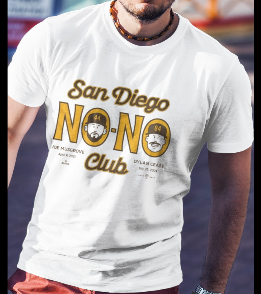 San Diego No No Club Joe Musgrove April 9 2021 Dylan Cease July 23 2024 T-Shirt