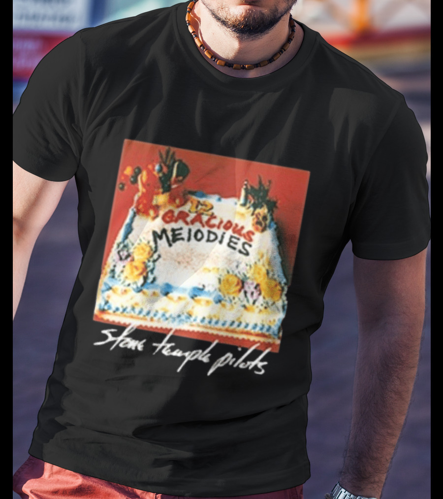 Stone Temple Pilots 12 Gracious Melodies Cake Art 30th Anniversary T-Shirt
