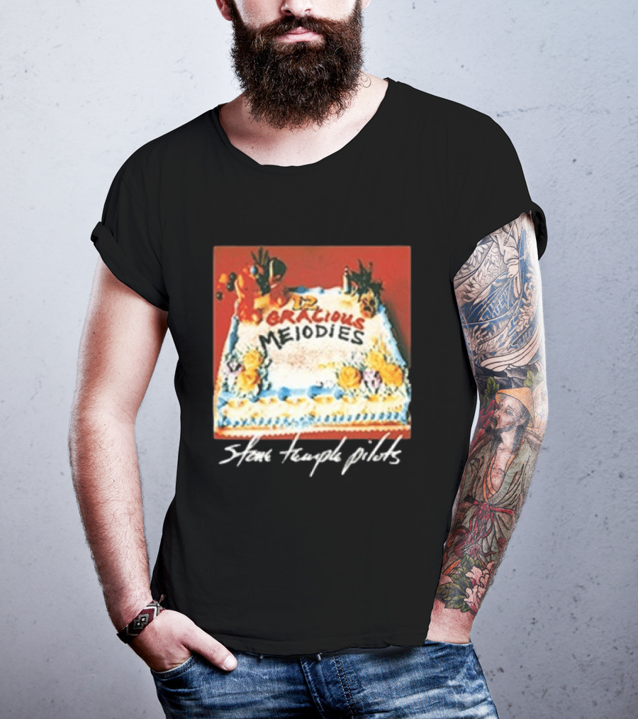 Stone Temple Pilots 12 Gracious Melodies Cake Art 30th Anniversary T-Shirt