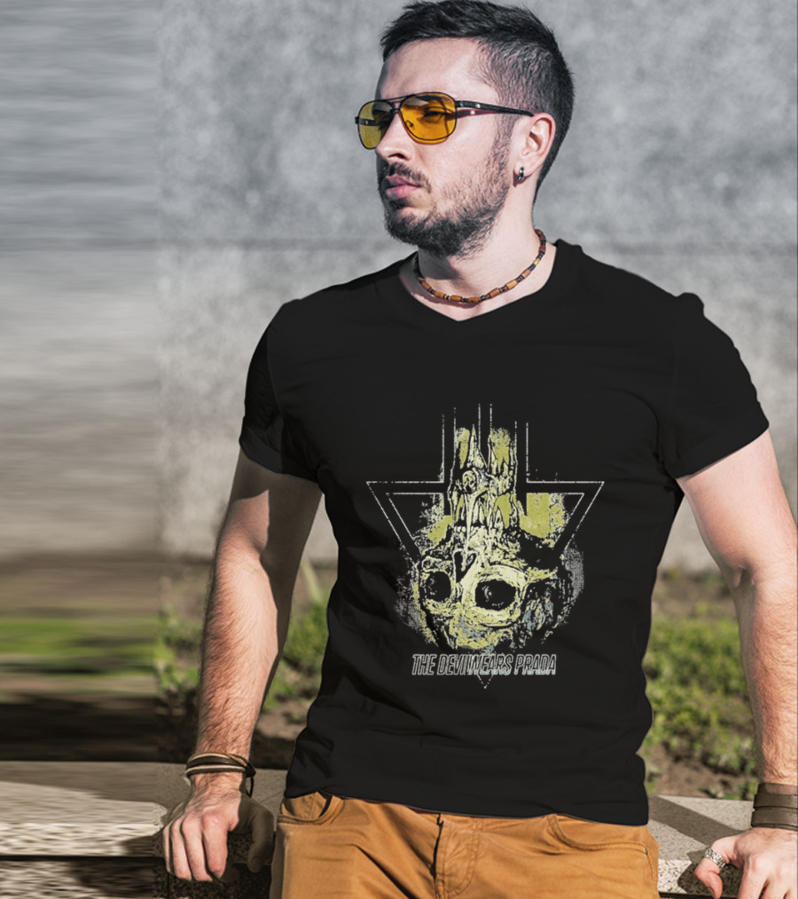 The Devil Wears Prada Dead Throne Skull Flame T-Shirt
