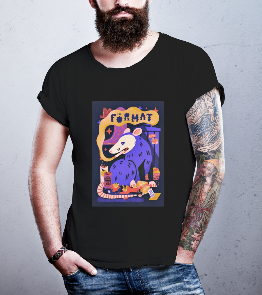The Format Ryman Auditorium Nashville TN April 3 2026 Art With Possum And Stars T-Shirt