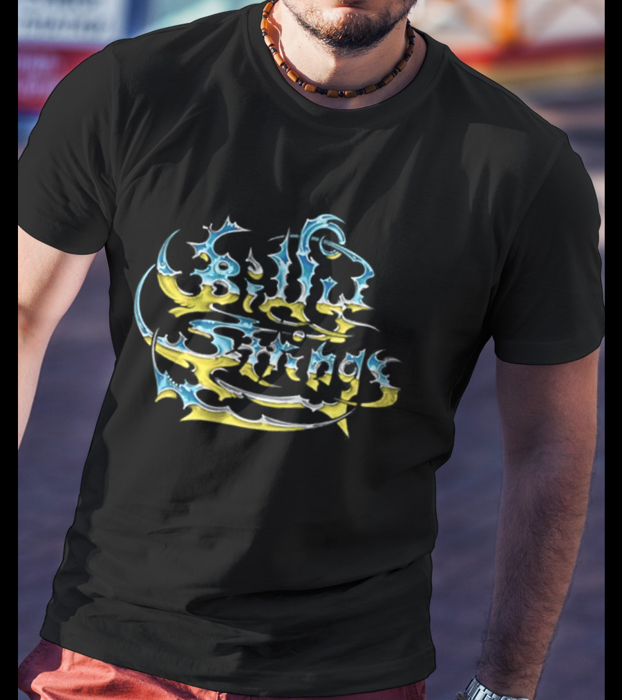 Billy Strings Spring Tour Psychedelic Blue Yellow T-Shirt