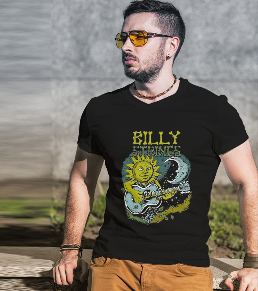 Billy Strings Sun And Moon Guitar T-Shirt