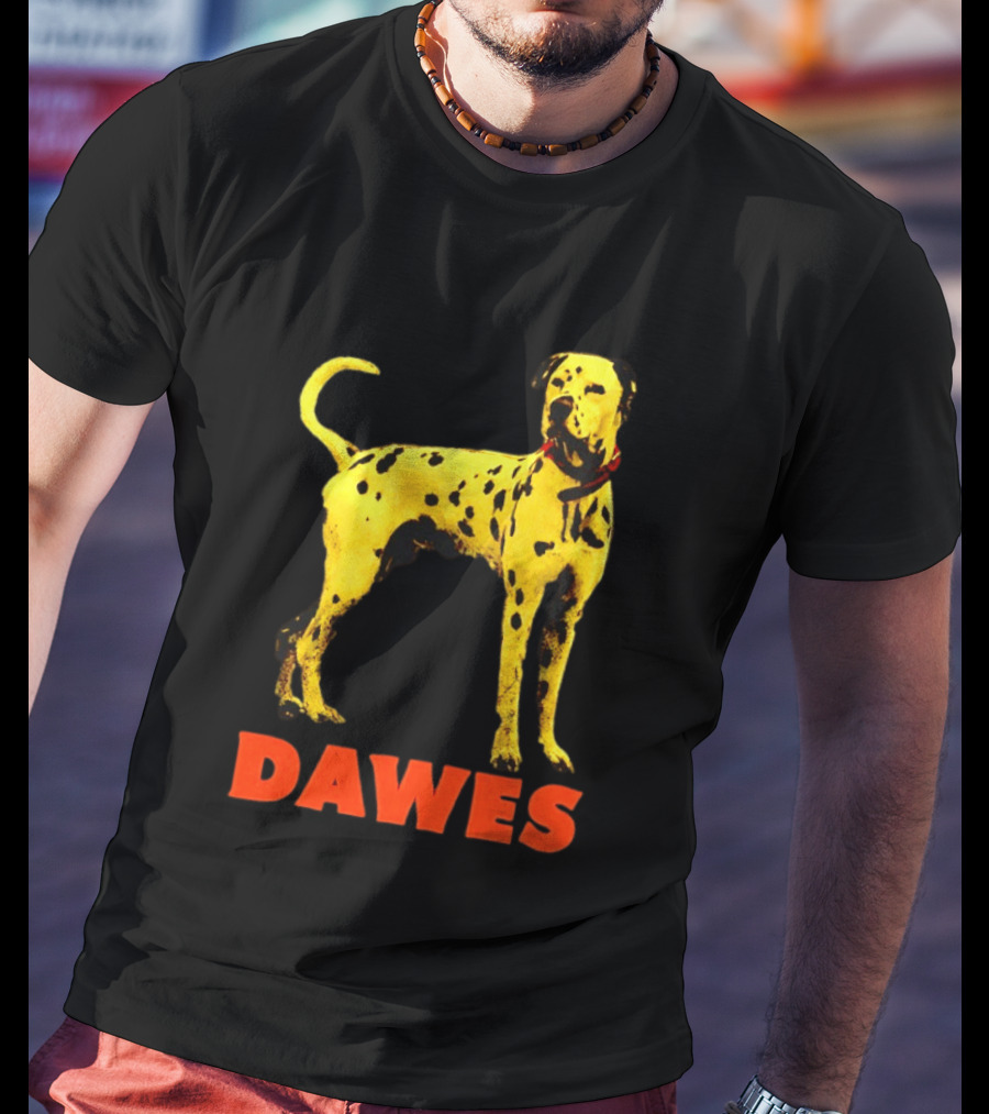 Dawes Dalmatian Dog Yellow And Red T-Shirt