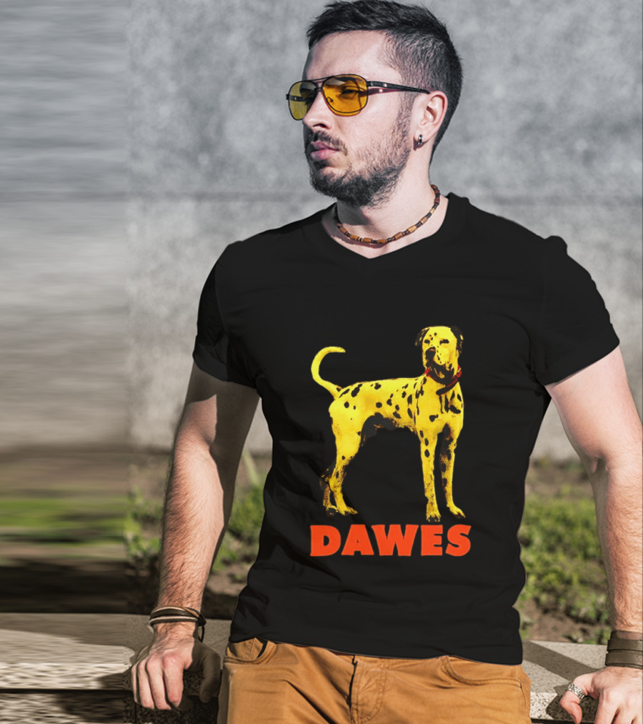 Dawes Dalmatian Dog Yellow And Red T-Shirt
