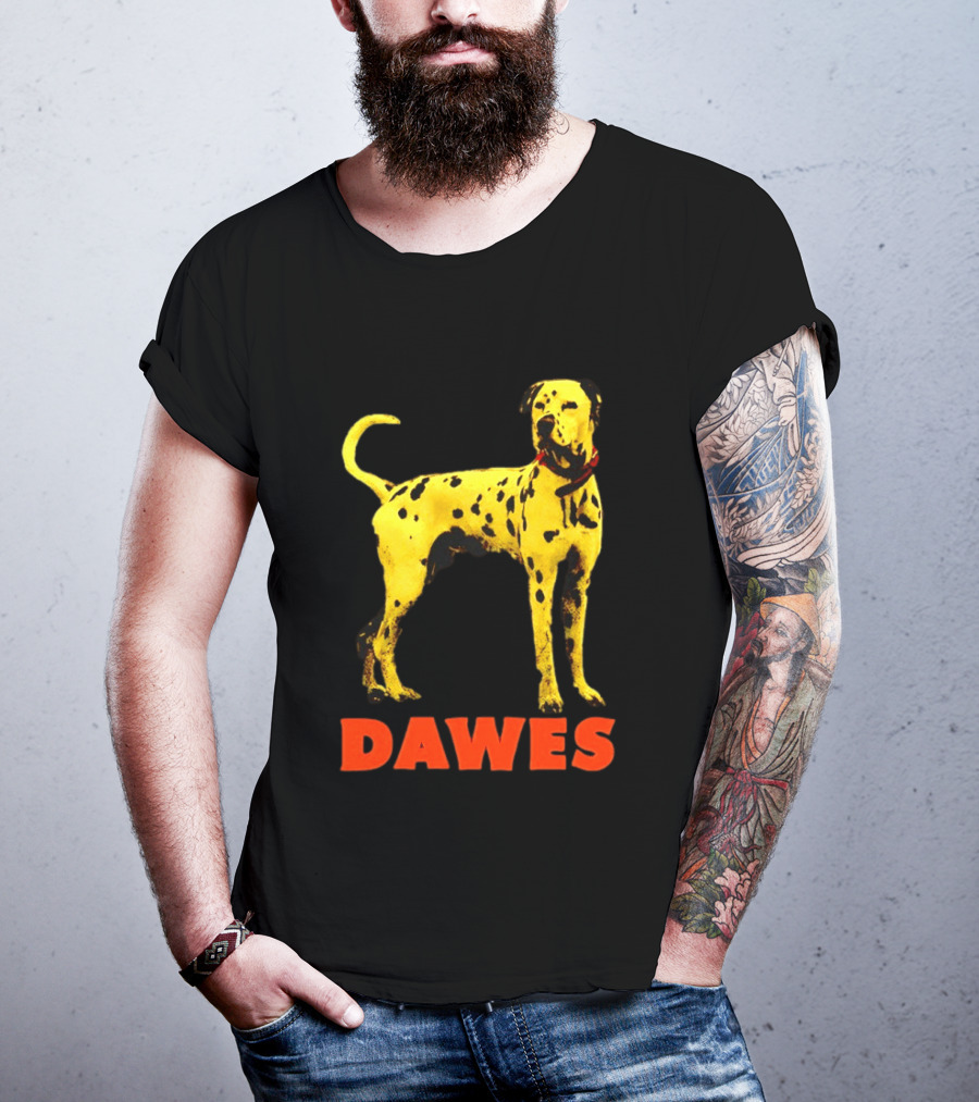 Dawes Dalmatian Dog Yellow And Red T-Shirt