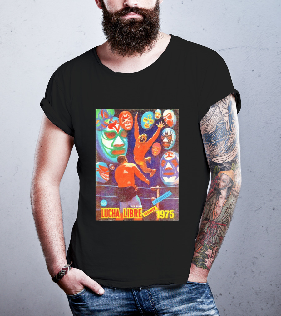 Lucha Libre 636 Resumen 1975 Mil Máscaras Mexican Wrestling Mask T-Shirt