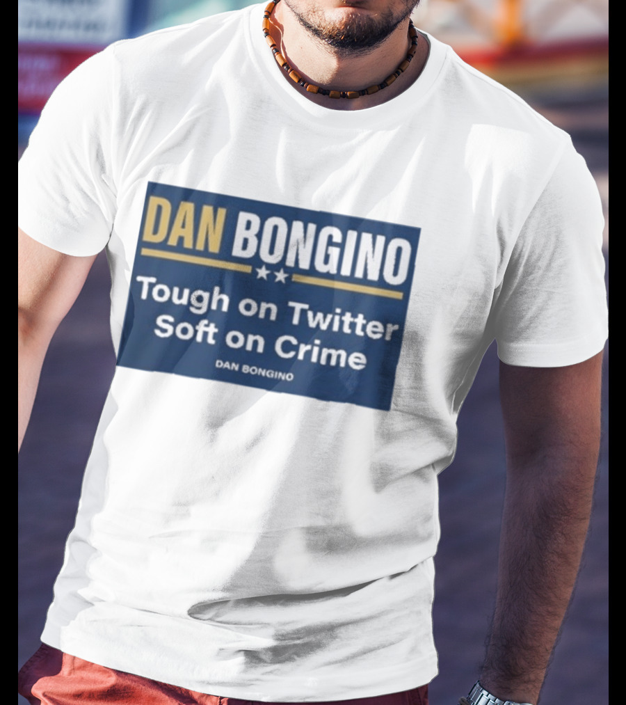 Dan Bongino Tough On Twitter Soft On Crime Two Stars T-Shirt